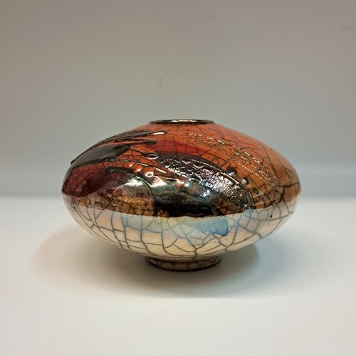 #231038 Raku, 3xFired 3.5x5.75 $32 at Hunter Wolff Gallery